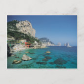 Mittelmeerküstenstrand in Italien Postkarte (Vorderseite)
