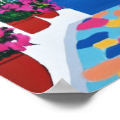 Mittelmeerküstenterrasse Kunst, Dichtung und Musik Poster (Ecke)