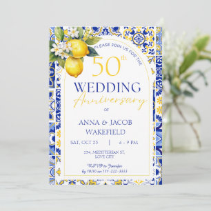 Mittelmeerlemon 50. Hochzeitstag Einladung
