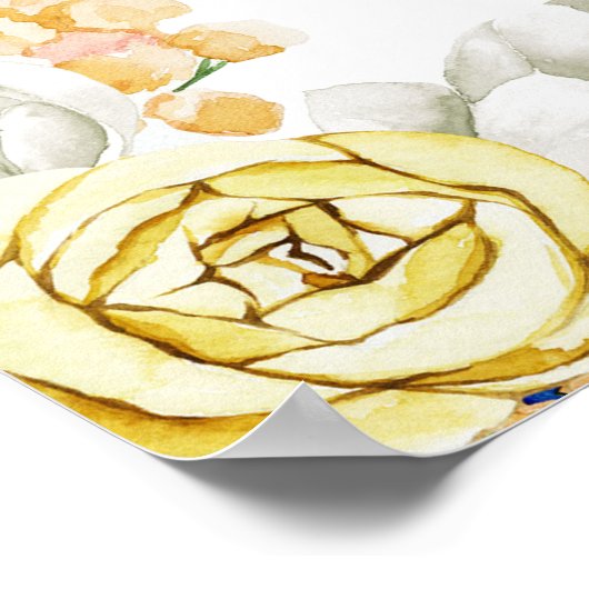 Mittelmeerlemon Begrüßung Poster (Ecke)