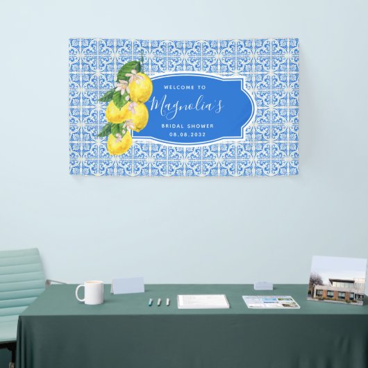 Mittelmeerlemon-Brautparty Banner (Messeveranstaltung)