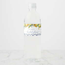 Mittelmeerlemon Citrus Bridal Sower Wasserflaschenetikett