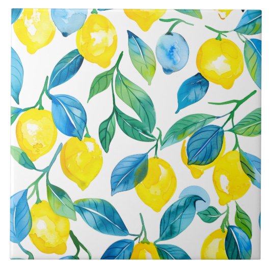 Mittelmeerlemon Fliese (Vorderseite)