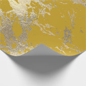 Mittelmeerlemon Foxier Gold Marmor Shiny Glam Geschenkpapier (Ecke)