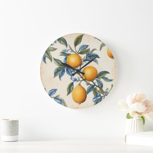 Mittelmeerlemon Grove Große Wanduhr (Zuhause)