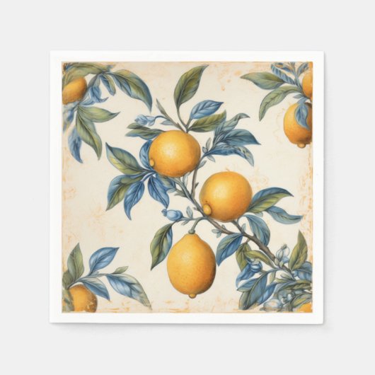 Mittelmeerlemon Grove Serviette (Vorderseite)
