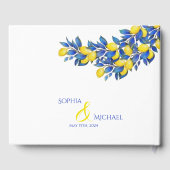 Mittelmeerlemonen-Hochzeit Gästebuch (Rückseite)