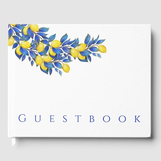 Mittelmeerlemonen-Hochzeit Gästebuch (Vorderseite)