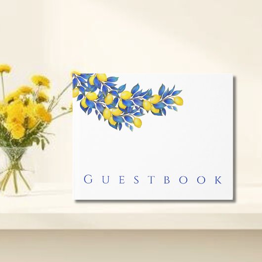 Mittelmeerlemonen-Hochzeit Gästebuch