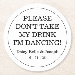 Mittelmeerlemonen Hochzeit mit blauen Mosaiken Runder Pappuntersetzer