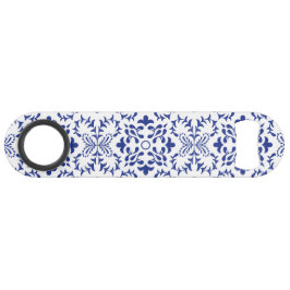 Mittelmeerlemonen Hochzeit mit blauen Mosaiken Speed Flaschenöffner