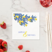 Mittelmeerlemonen-Hochzeit - Napkins Serviette (Beispiel)