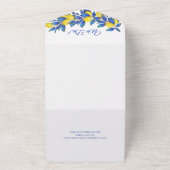 Mittelmeerlemonen-Hochzeiten- All In One Einladung (Außenbereich)