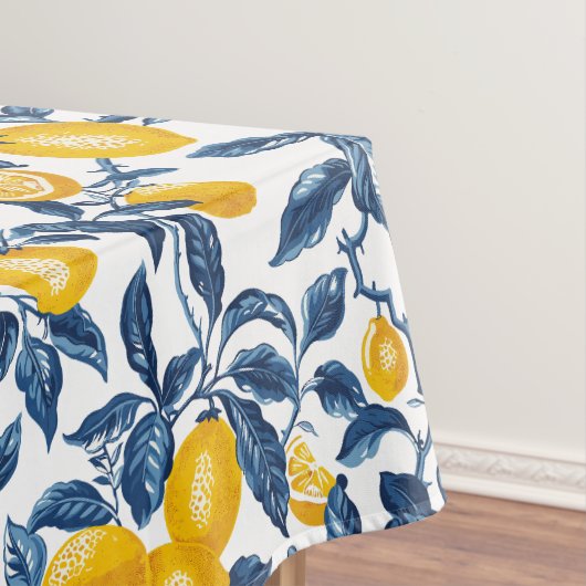 Mittelmeerlemonen Nahtlose Muster Tischdecke (Beispiel)