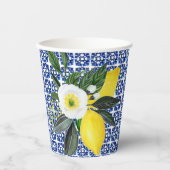 Mittelmeerlemonen Pappbecher (Vorderseite)