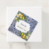 Mittelmeerlemonen Portugiesische Tiles Wedding Geschenkanhänger (Beispiel)