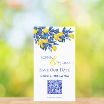 Mittelmeerlemonen-Save the Date QR-Code-