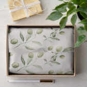 Mittelmeermuster der Olivenzweige Seidenpapier (Geschenk)