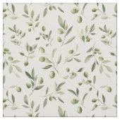 Mittelmeermuster der Olivenzweige Stoff (Nahaufnahme)