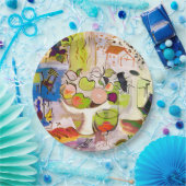 Mittelmeernoch Lebens-PapierTeller 9" Pappteller (Party)