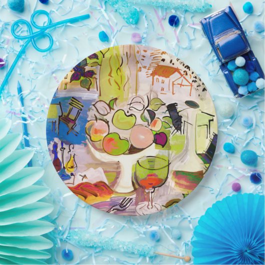 Mittelmeernoch Lebens-PapierTeller 9" Pappteller (Party)