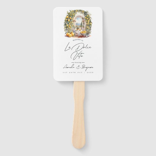 Mittelmeerprogramm La Dolce Vita Fächer (Vorderseite)