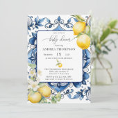 Mittelmeerraum | Citrus Lemon | Einladung zur Kind (Stehend Vorderseite)