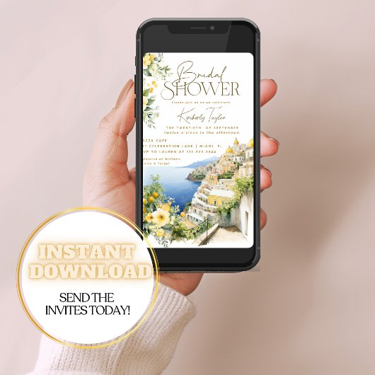 Mittelmeerraum Italien Positano Italienisches Brau Einladung