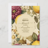 Mittelmeerraum Italien Positano Lemon Brautparty Einladung (Vorderseite)