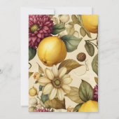 Mittelmeerraum Italien Positano Lemon Brautparty Einladung (Rückseite)