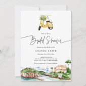 Mittelmeerraum Italien Positano Lemon Brautparty Einladung (Vorderseite)