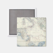 Mittelmeerraum Magnet (Vorderseite/Rückseite)