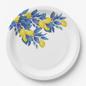 Mittelmeerraum Pappteller (Vorderseite)