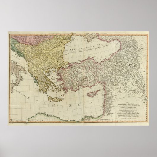 Mittelmeerraum Poster (Vorne)