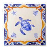 Mittelmeerschildkröte Fliese (Vorderseite)