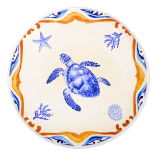 Mittelmeerschildkröte Keramikknauf