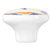 Mittelmeerschildkröte Keramikknauf (Seitenansicht)