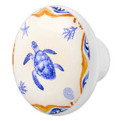 Mittelmeerschildkröte Keramikknauf (Rechts)