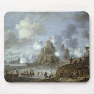 Mittelmeerschloss unter Belagerung von den Türken Mousepad