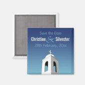 Mittelmeersommer, Save the Date Magnet (Vorderseite/Rückseite)