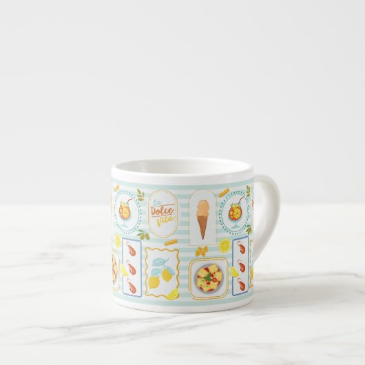 Mittelmeersommervibes Espressotasse (Vorderseite Rechts)