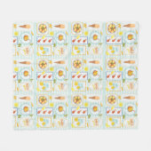 Mittelmeersommervibes Fleecedecke (Vorderseite (Horizontal))
