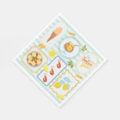 Mittelmeersommervibes Serviette (Ecke)