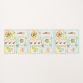 Mittelmeersommervibes Yogamatte (Rückseite (Horizontal))