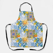 Mittelmeersonne, Blume, Zitrone, Halbmond, Schürze (Vorderseite)