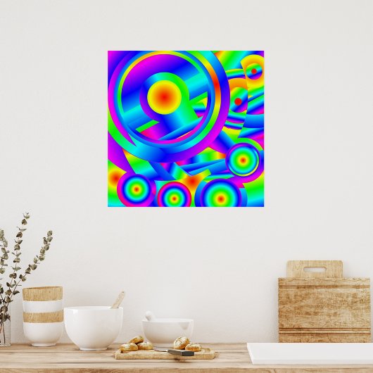 Mittelmeersonne Poster (Küche)