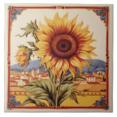 Mittelmeersonnenblume Fliese (Vorderseite)