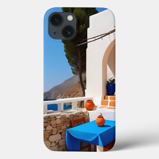 Mittelmeerterrasse Case-Mate iPhone Hülle (Rückseite)