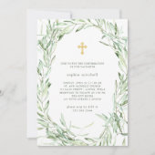 Mittelmeerzweige mit Olivenöl | Konfirmation Einladung (Vorderseite)