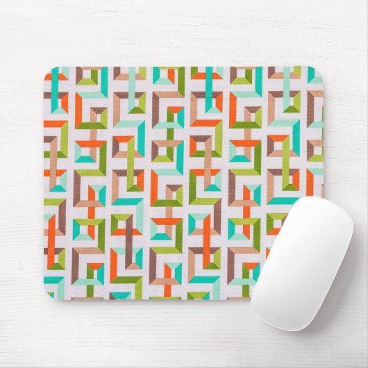 Mittelmoderne 3D-Geometrie-Labyrinth-Mauspad Mousepad (Mit Mouse)